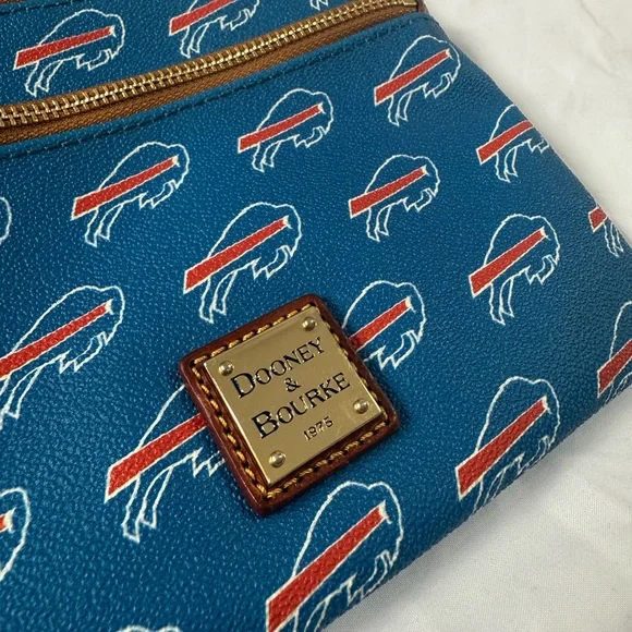 Dooney & Bourke NFL Buffalo Bills Triple Zip Crossbody - Picture 2 of 7